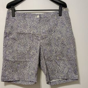 Talbots Purple Paisley Women's Shorts